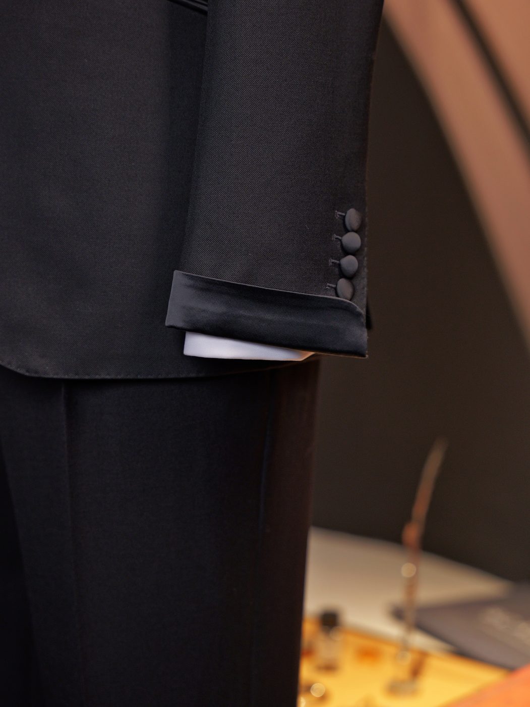 Black Peak Lapel Tuxedo — produced by JINGTANG