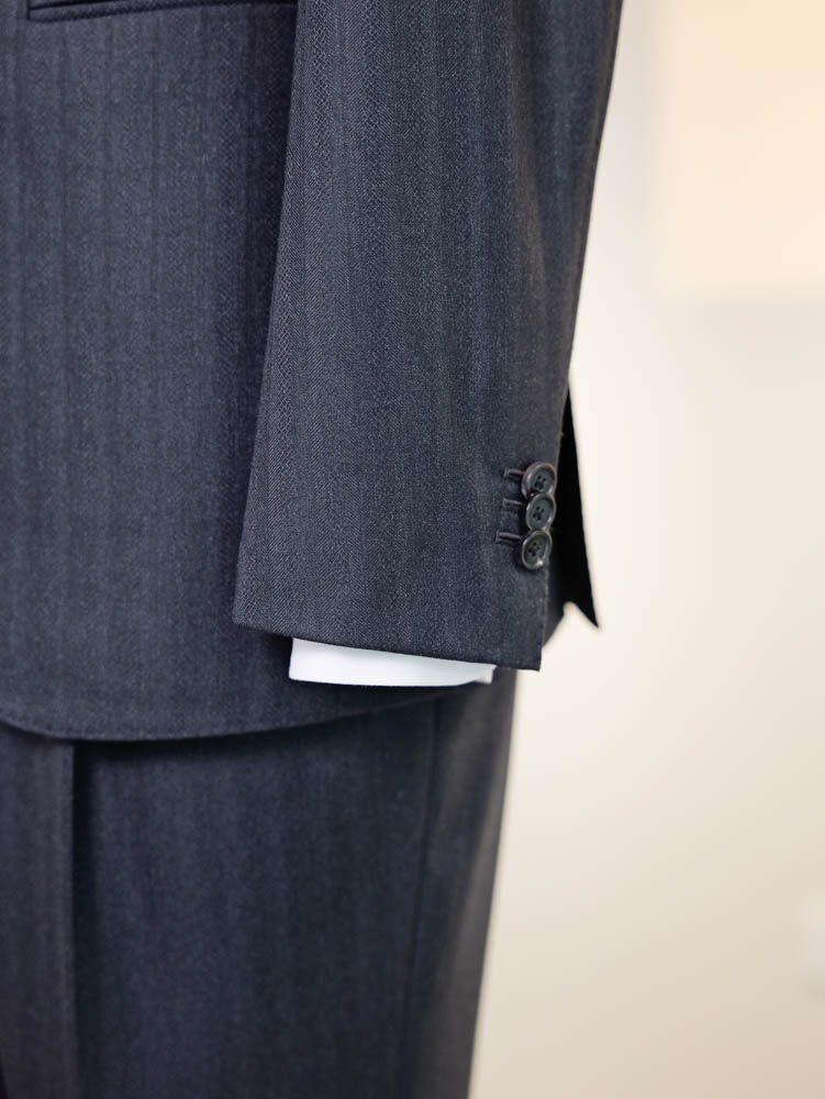 Black Herringbone Suit — view 6 of 6