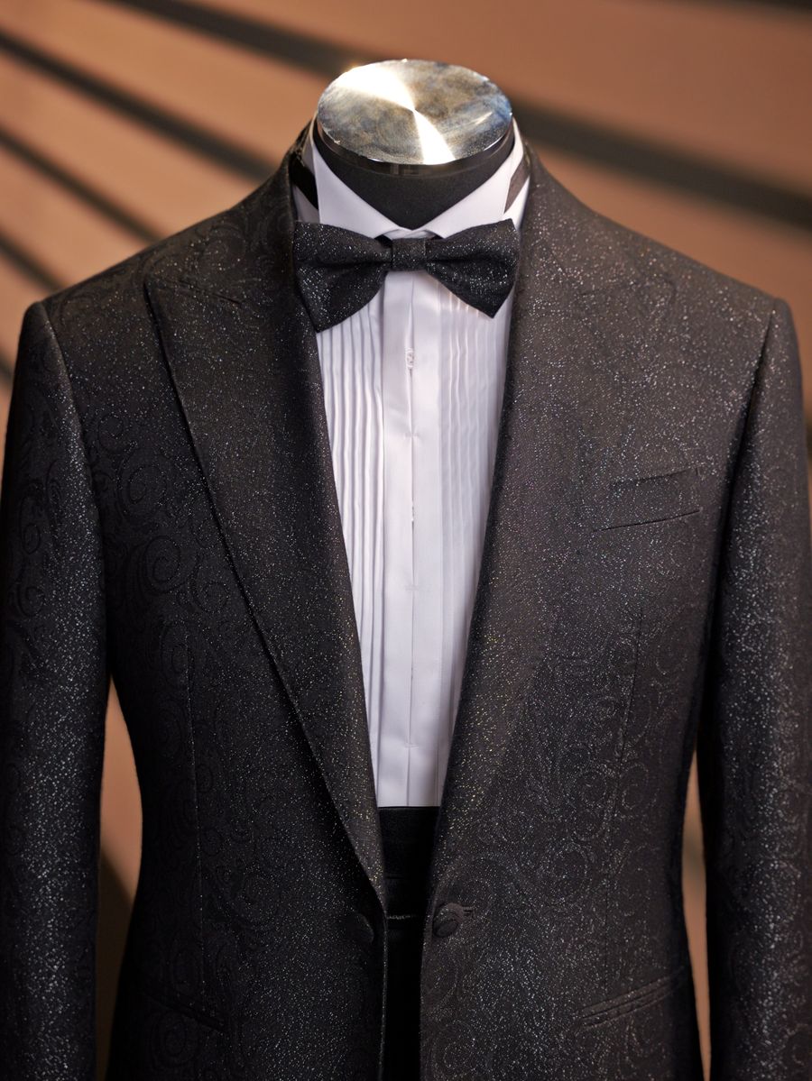 Black Jacquard Tuxedo — view 2 of 6