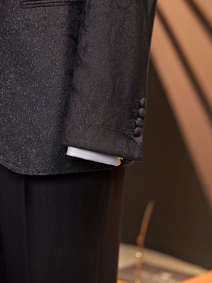Black Jacquard Tuxedo — view 4 of 6