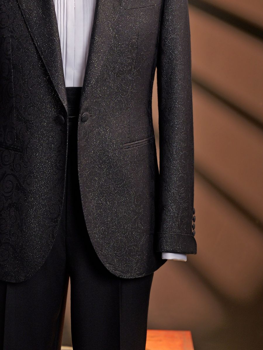 Black Jacquard Tuxedo — view 6 of 6