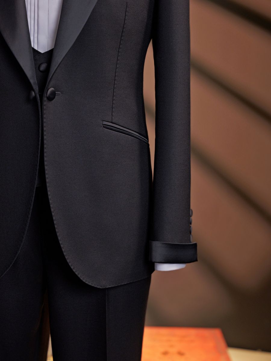 Black Peak Lapel Tuxedo — view 1 of 6