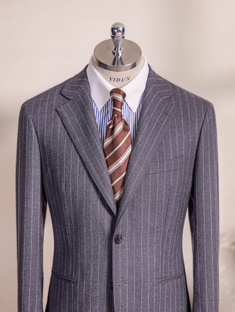 Grey Pinstripe Suit — view 3 of 6