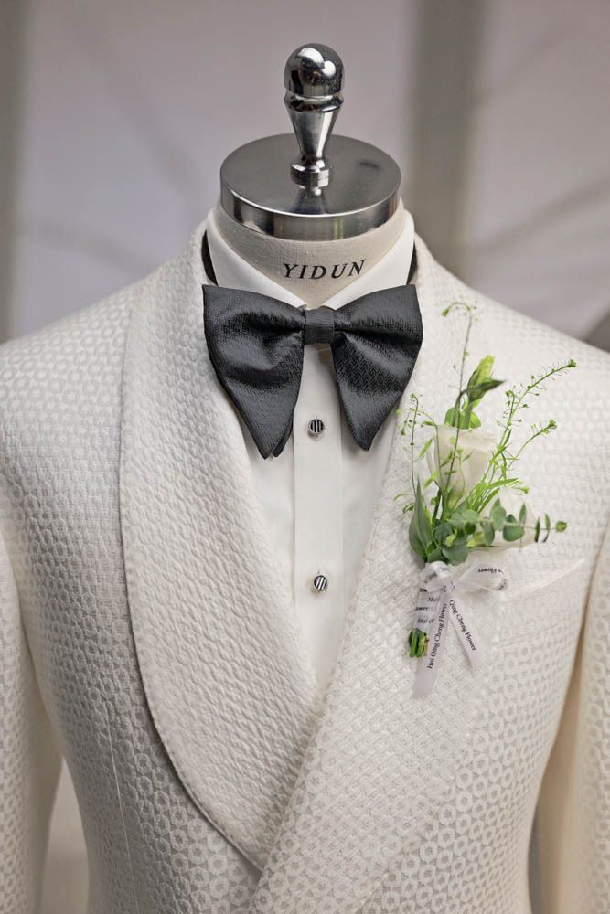Ivory Jacquard Tuxedo — view 1 of 11