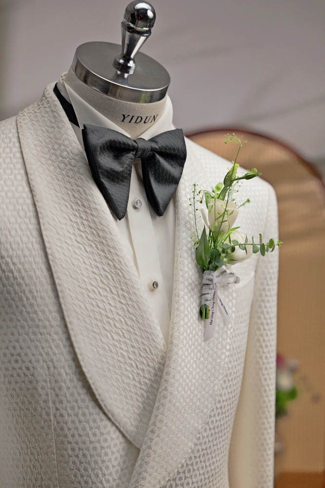 Ivory Jacquard Tuxedo — view 2 of 11