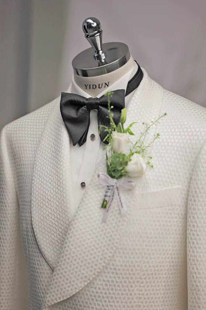 Ivory Jacquard Tuxedo — view 4 of 11