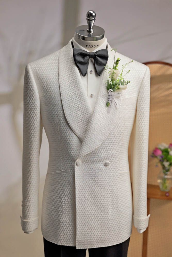Ivory Jacquard Tuxedo — view 6 of 11