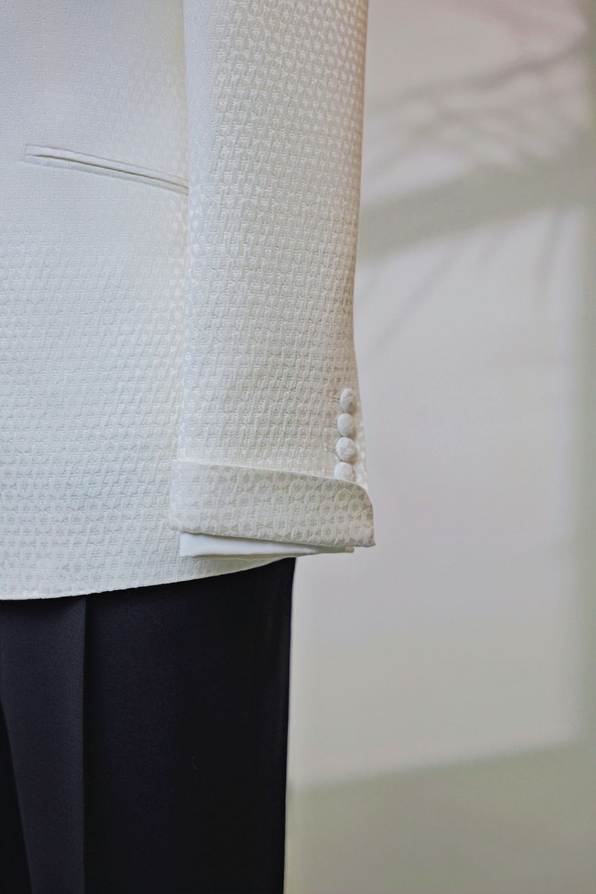 Ivory Jacquard Tuxedo — view 7 of 11