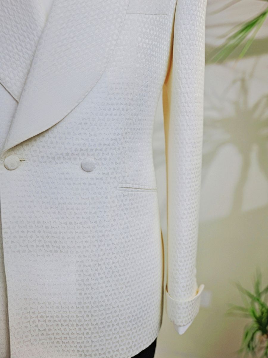 Ivory Jacquard Tuxedo — view 8 of 11