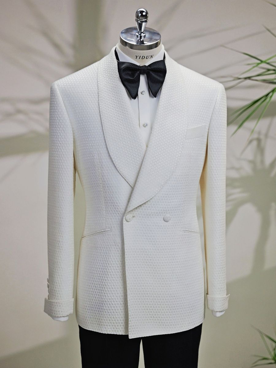 Ivory Jacquard Tuxedo — view 9 of 11