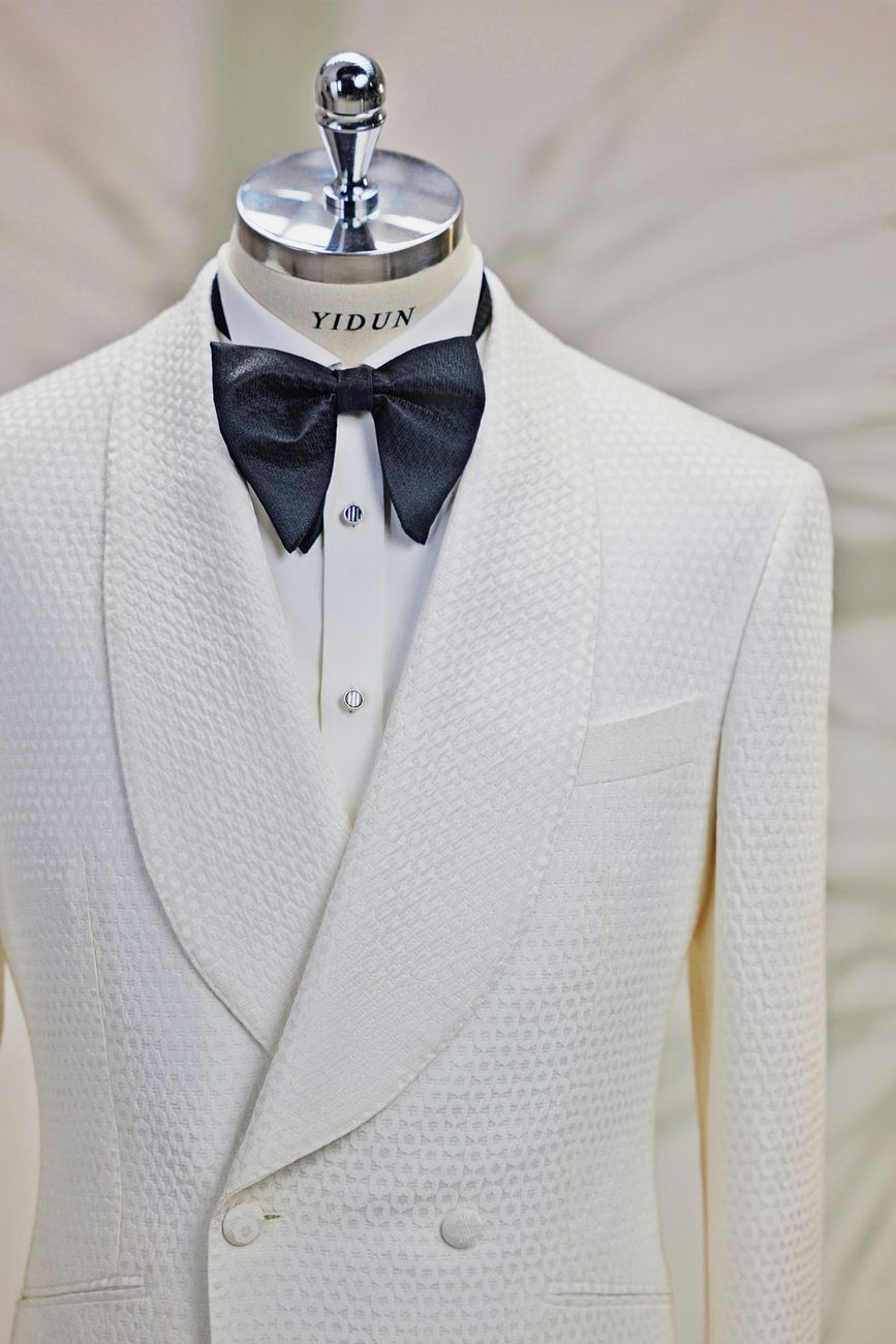Ivory Jacquard Tuxedo — view 10 of 11