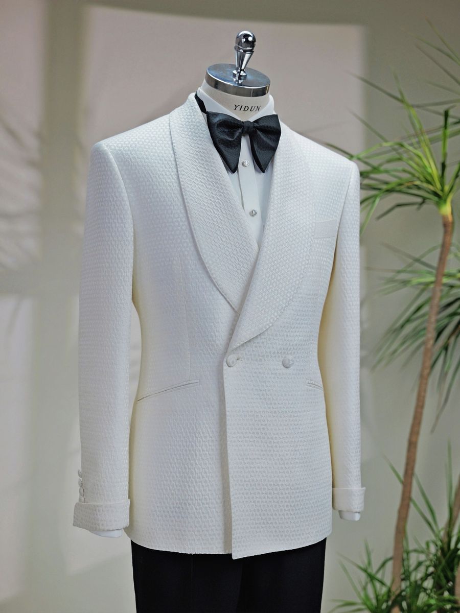Ivory Jacquard Tuxedo — view 11 of 11
