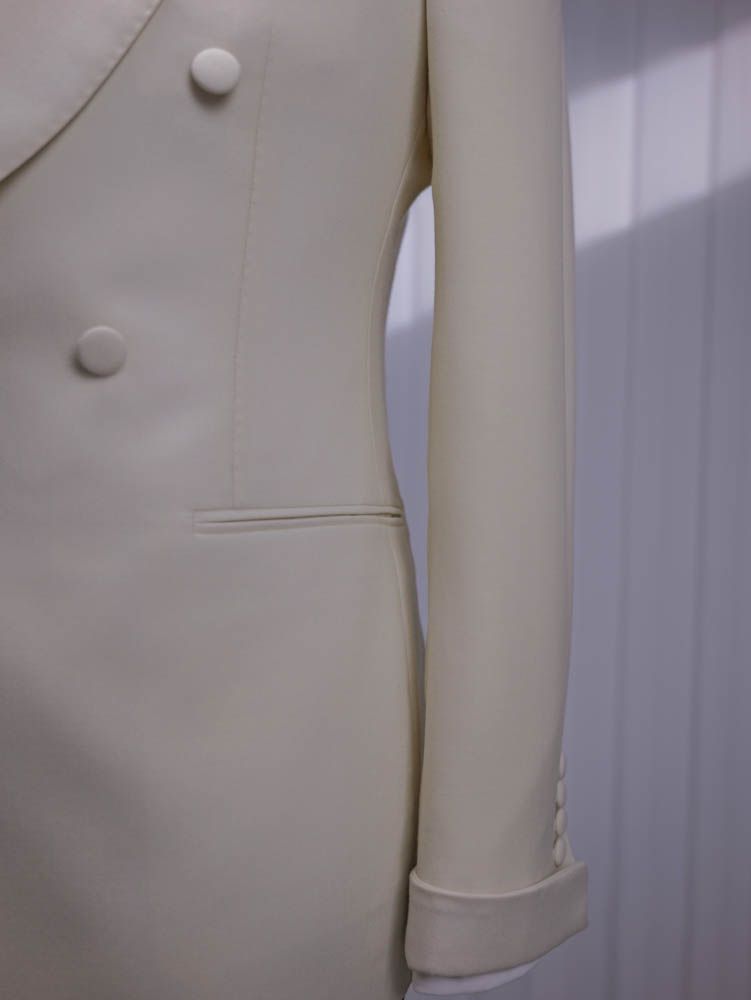 White Double-Breasted Suit — view 1 of 6