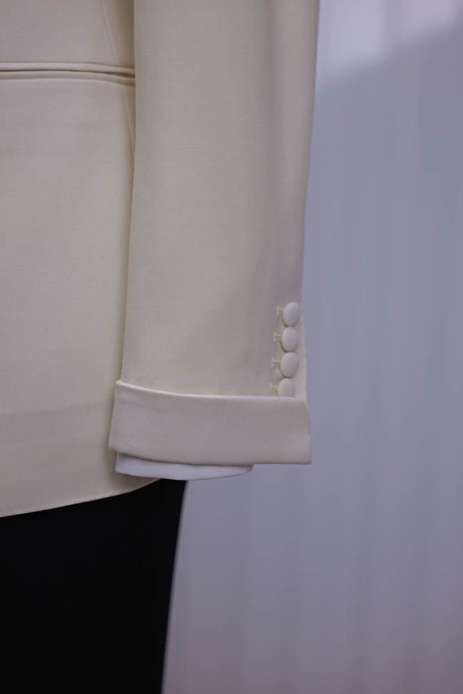 White Double-Breasted Suit — view 3 of 6