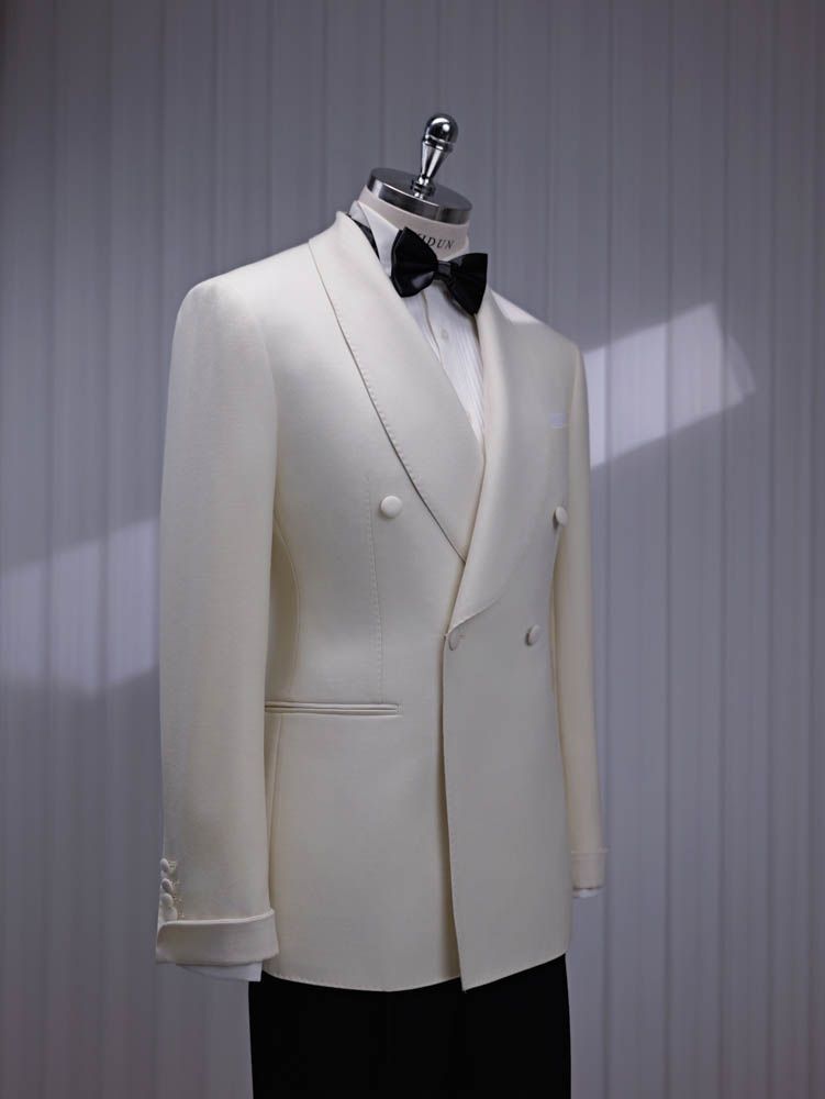 White Double-Breasted Suit — view 4 of 6