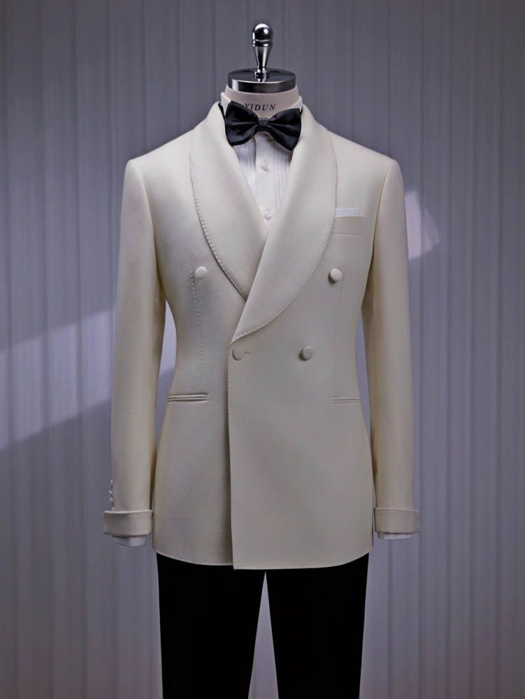 White Double-Breasted Suit — view 5 of 6