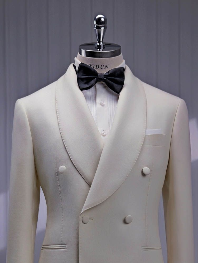 White Double-Breasted Suit — view 6 of 6