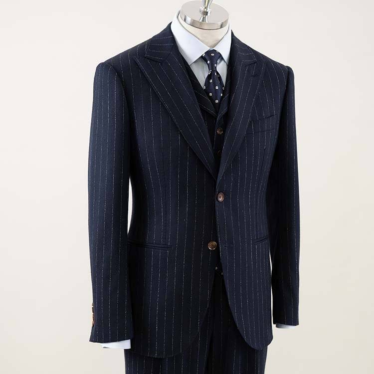 Men’s Business Suits — Suit navy stripe